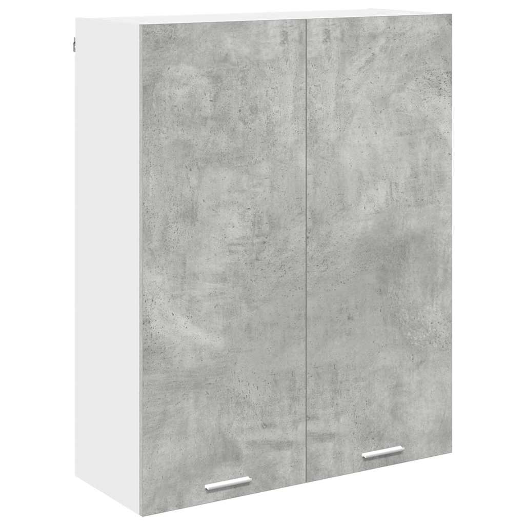 Dulap suspendat cu raft Riga Gri din beton 80 x 31 x 100 cm