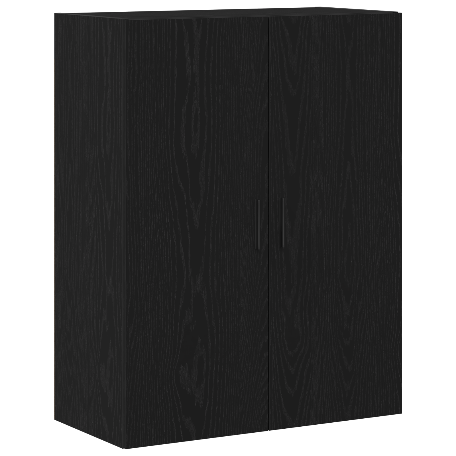 Dulap suspendat Negru Stejar 69,5x34x90 cm din lemn prelucrat