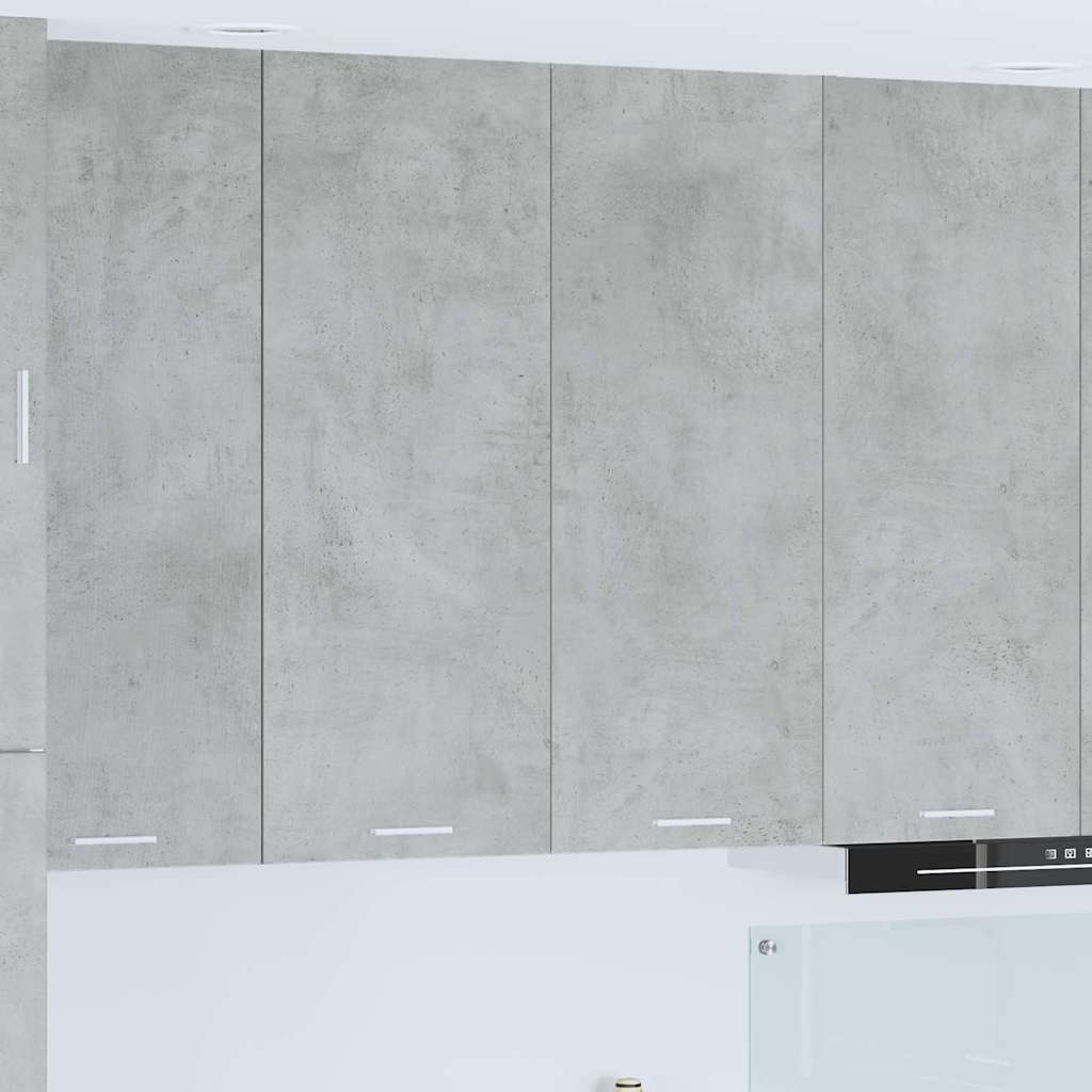 Dulap suspendat cu raft Riga Gri din beton 80 x 31 x 100 cm — imaginea 2