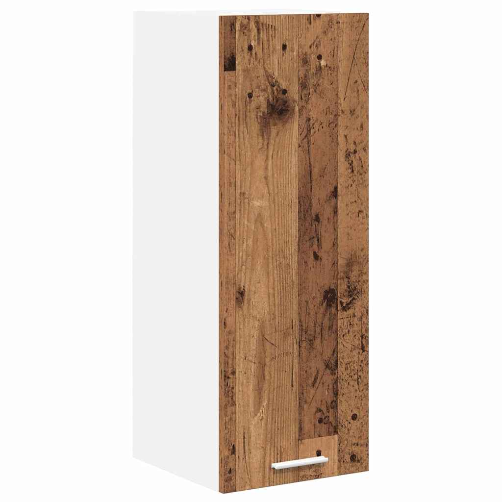 Dulap suspendat cu raft Riga Lemn vechi si Alb 30 x 31 x 80 cm