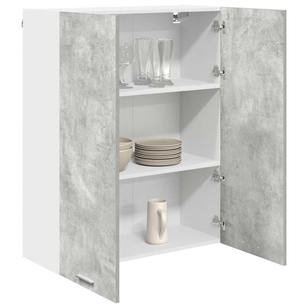Dulap suspendat cu raft Riga Gri din beton 80 x 31 x 100 cm — imaginea 4