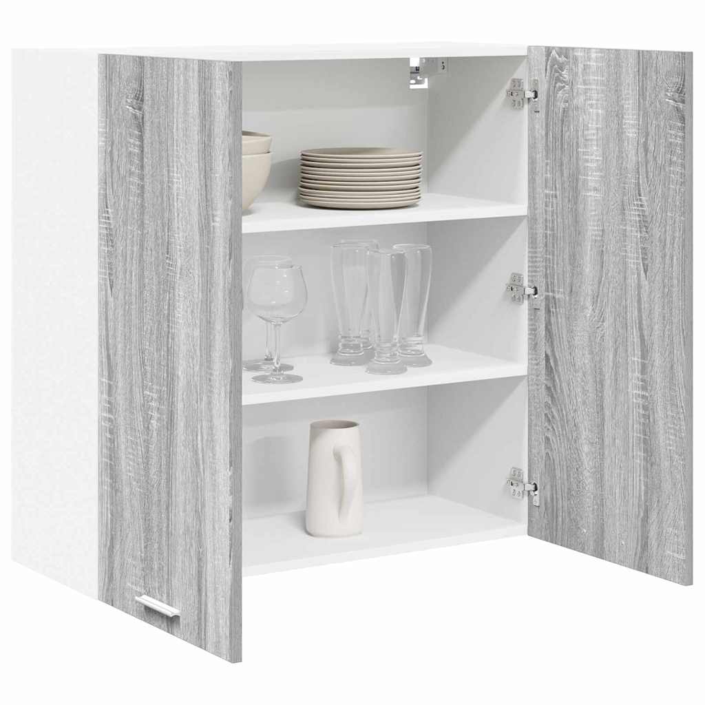 Dulap suspendat Riga Gri Sonoma 80 x 31 x 80 cm Lemn compozit — imaginea 4