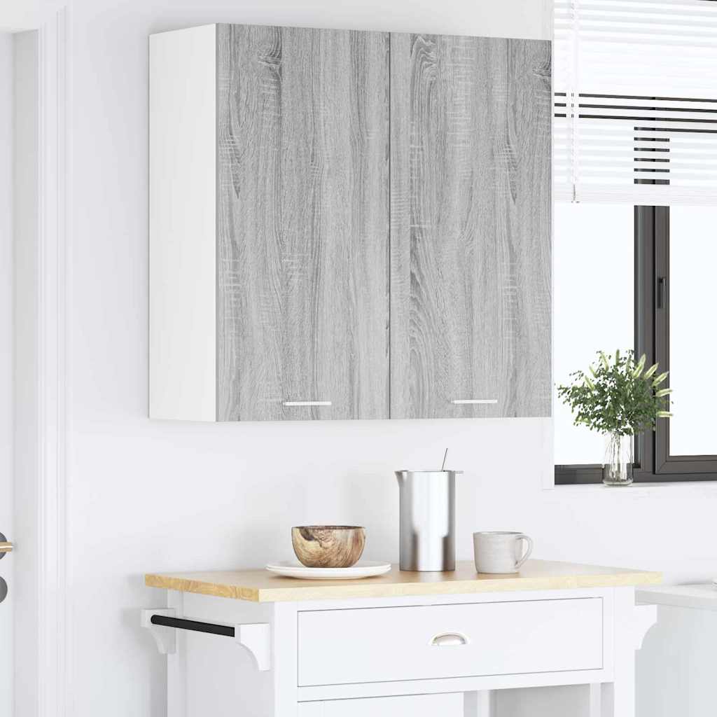 Dulap suspendat Riga Gri Sonoma 80 x 31 x 80 cm Lemn compozit — imaginea 5