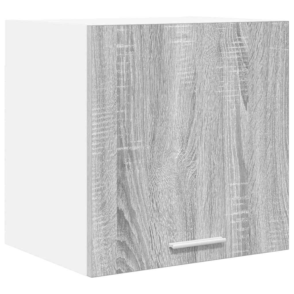Dulap suspendat Riga 2 pcs Gri Sonoma si Alb 40 x 31 x 40 cm — imaginea 6