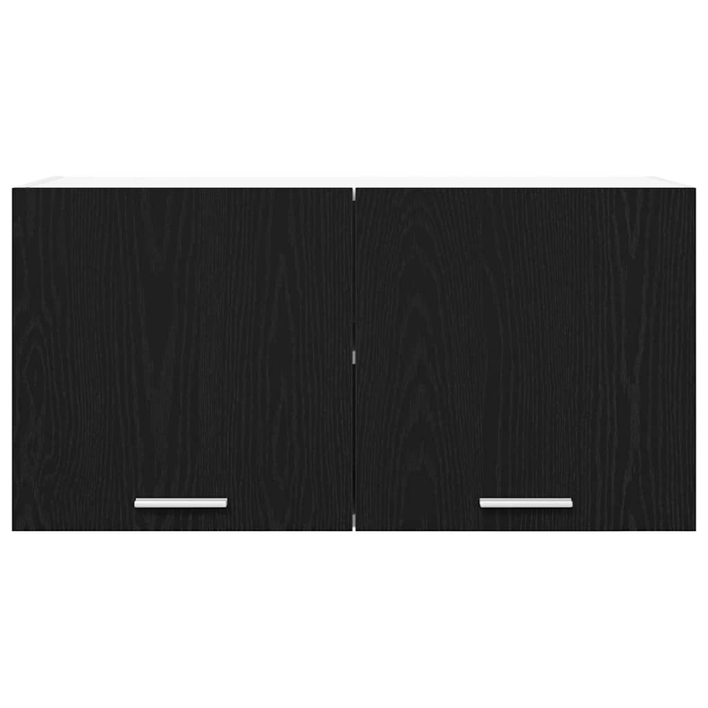 Dulap suspendat Riga Stejar Negru 80 x 31 x 40 cm Lemn compozit — imaginea 7