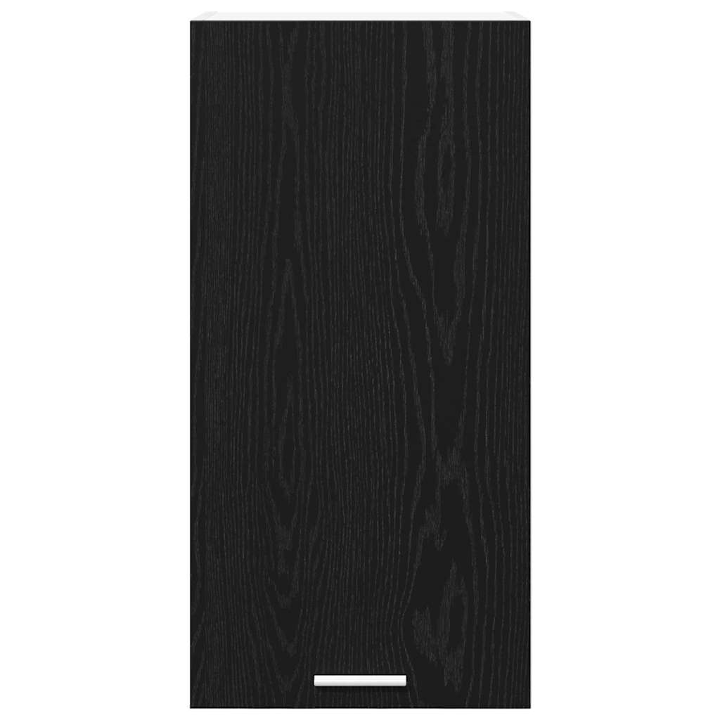Dulap suspendat cu usa Riga Stejar negru si Alb 40 x 31 x 80 cm — imaginea 7