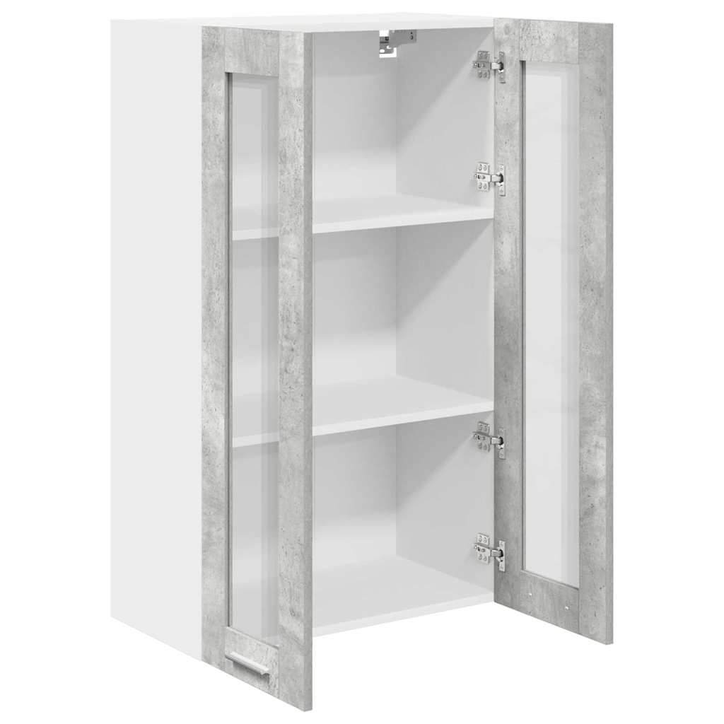 Dulap suspendat cu raft Riga Gri din beton 60 x 31 x 100 cm — imaginea 6