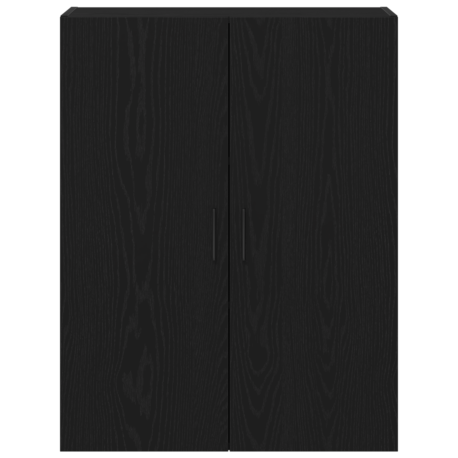 Dulap suspendat Negru Stejar 69,5x34x90 cm din lemn prelucrat — imaginea 6