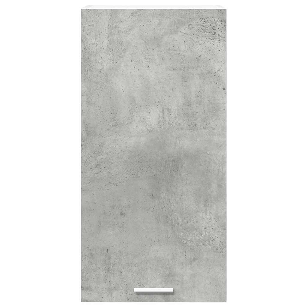 Dulap suspendat cu raft Riga Gri beton si Alb 40 x 31 x 80 cm — imaginea 7