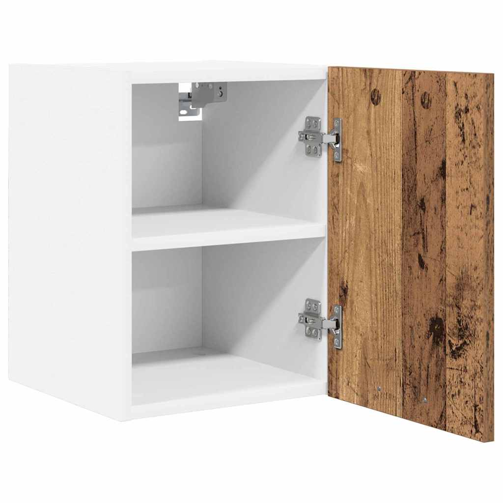 Dulap suspendat Riga 2 pcs Lemn vechi si Alb 30 x 31 x 40 cm — imaginea 6