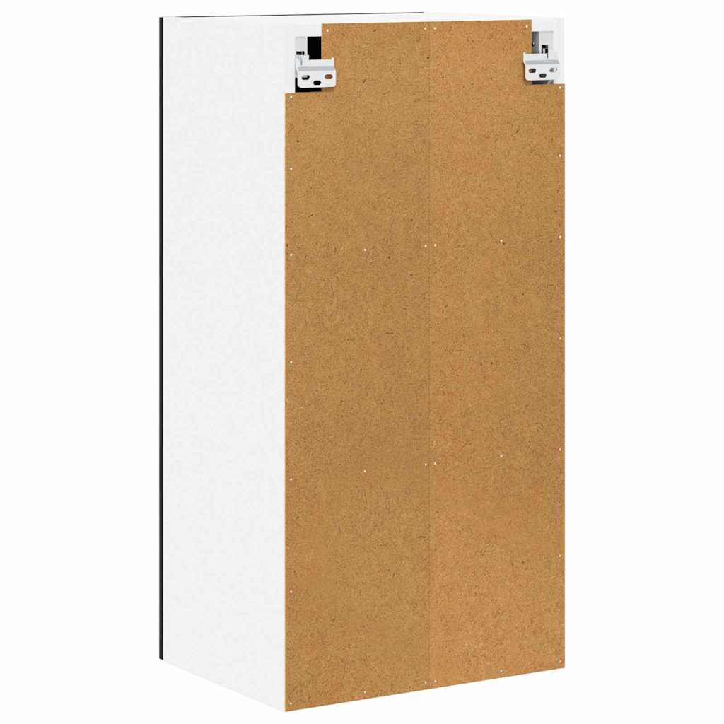 Dulap suspendat cu usa Riga Stejar negru si Alb 40 x 31 x 80 cm — imaginea 9