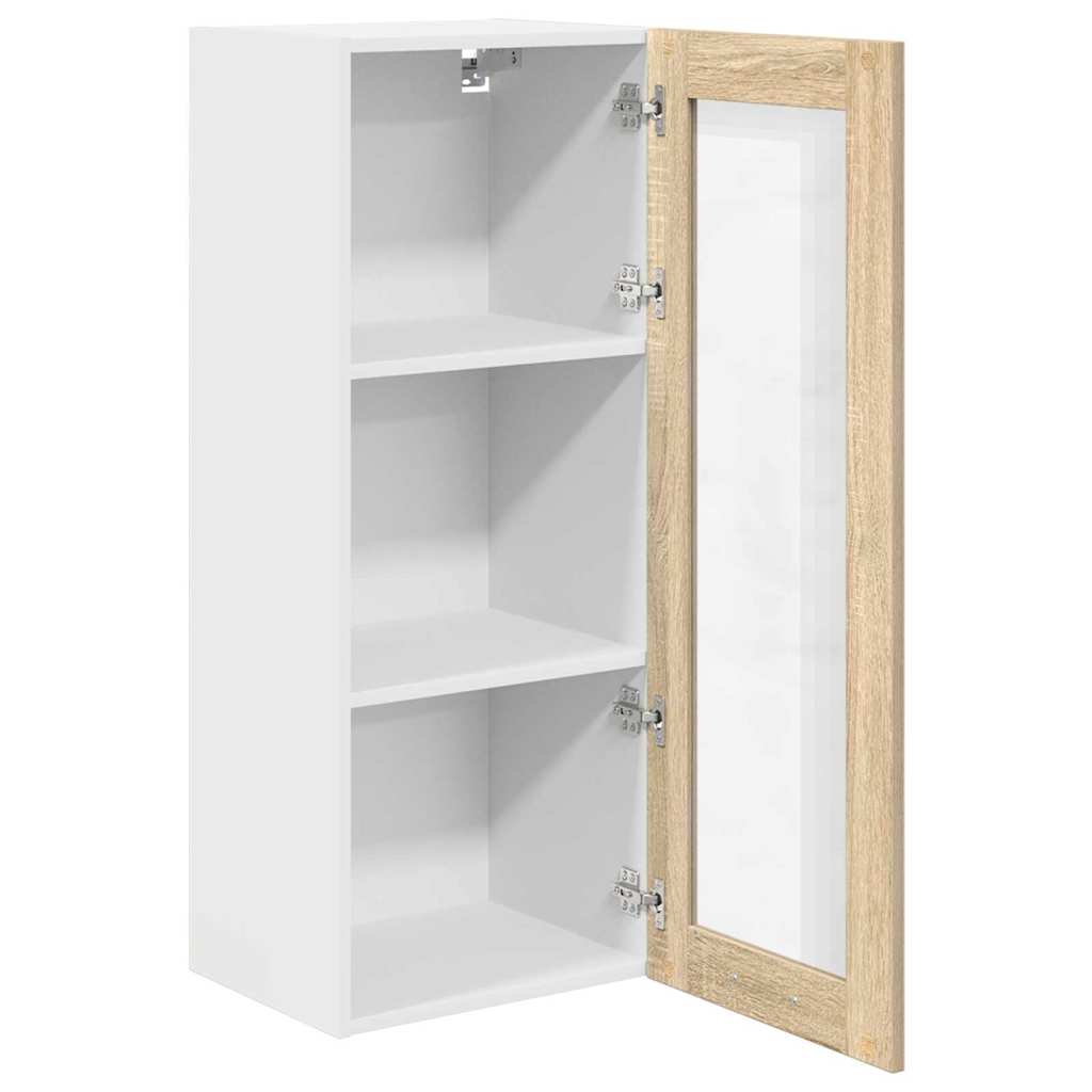 Dulap suspendat cu raft Riga Stejar Sonoma 40 x 31 x 100 cm — imaginea 6