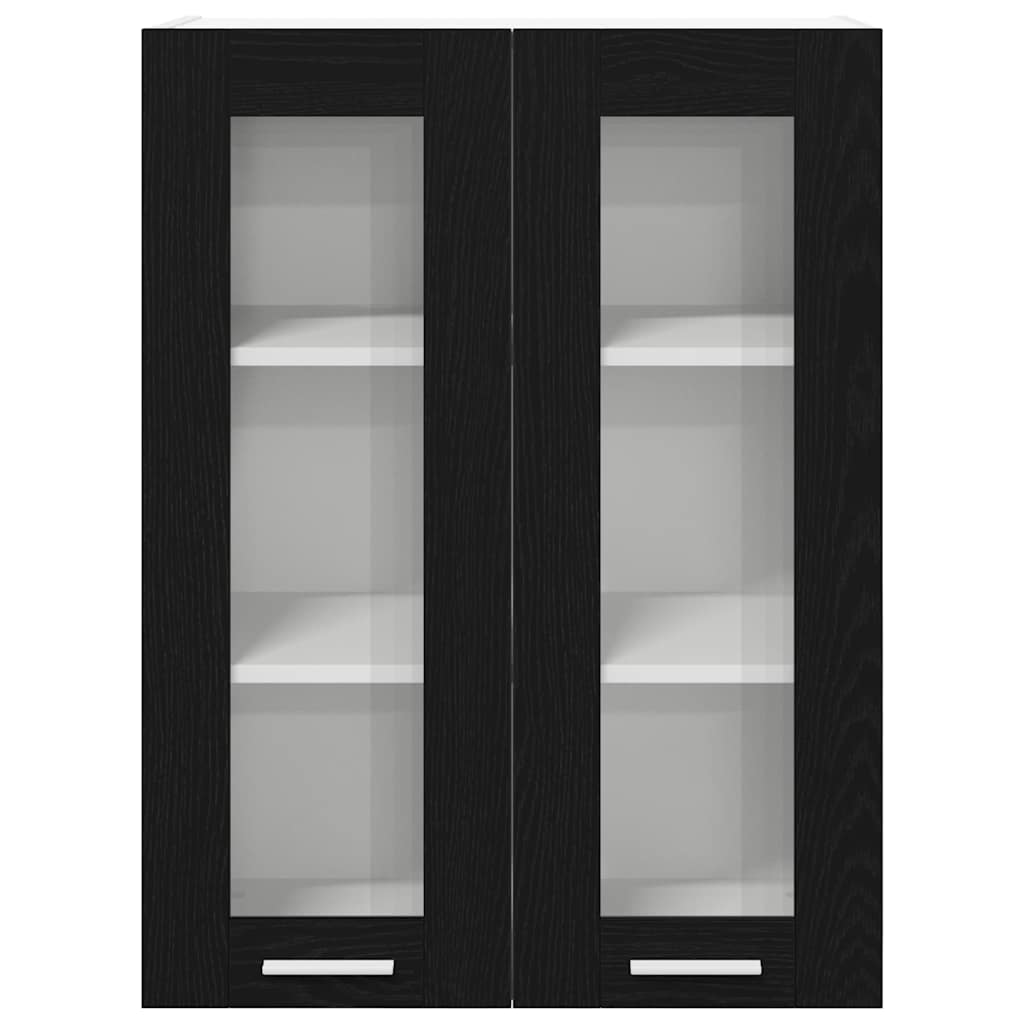 Dulap suspendat Riga Stejar Negru 60 x 31 x 80 cm Lemn compozit — imaginea 7