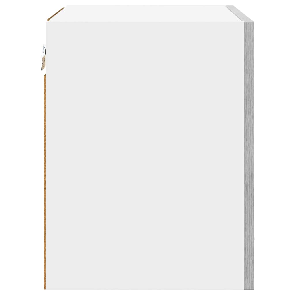 Dulap suspendat Riga 2 pcs Gri Sonoma si Alb 40 x 31 x 40 cm — imaginea 9