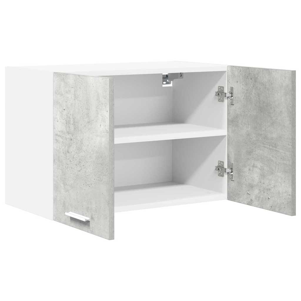 Dulap suspendat Riga 2 pcs Gri beton si Alb 60 x 31 x 40 cm — imaginea 7