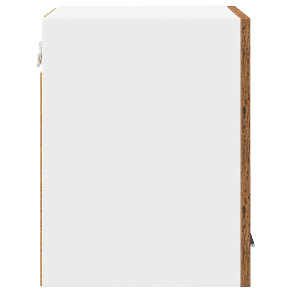 Dulap suspendat Riga 2 pcs Lemn vechi si Alb 30 x 31 x 40 cm — imaginea 8