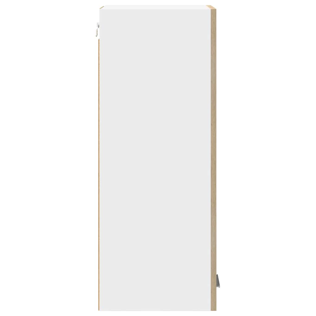 Dulap suspendat Riga 2 pcs Stejar Sonoma si Alb 30 x 31 x 80 cm — imaginea 9