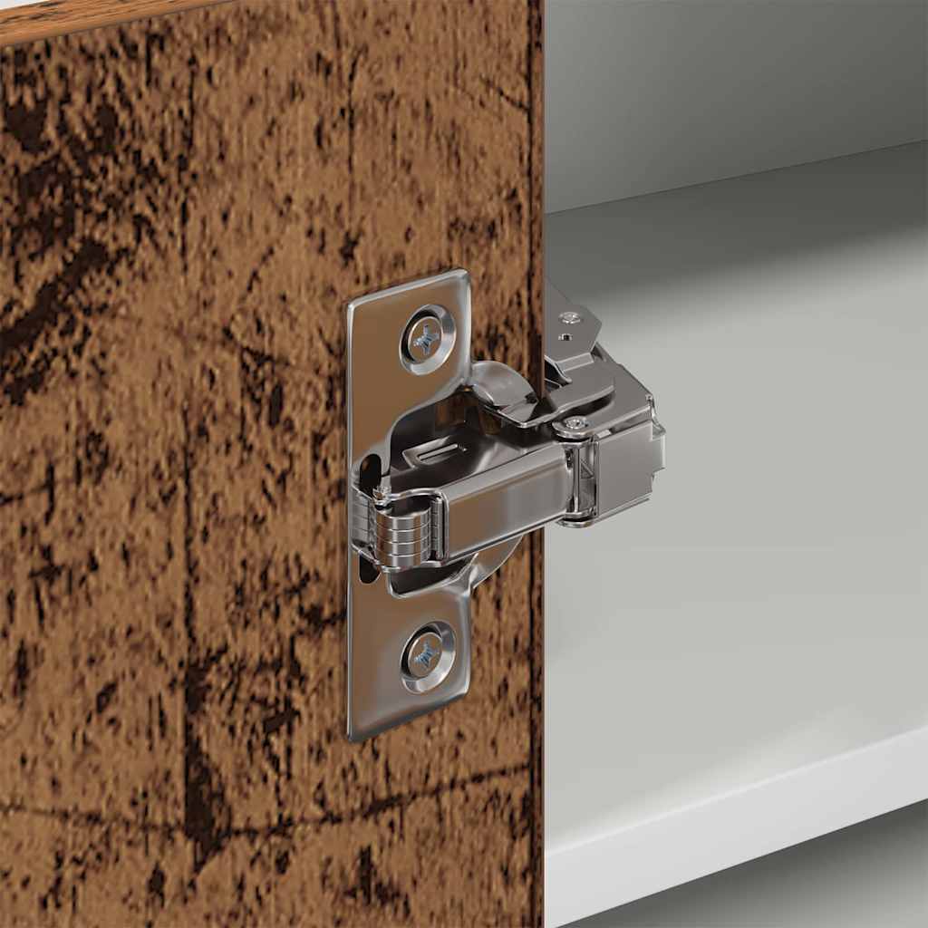 Dulap suspendat cu raft Riga Lemn vechi si Alb 57 x 57 x 40 cm — imaginea 10