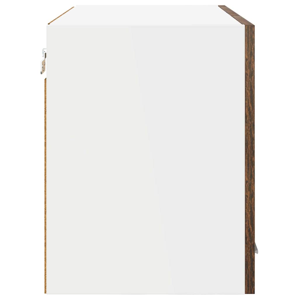 Dulap suspendat Riga 2 pcs Stejar fumuriu 60 x 31 x 40 cm — imaginea 9
