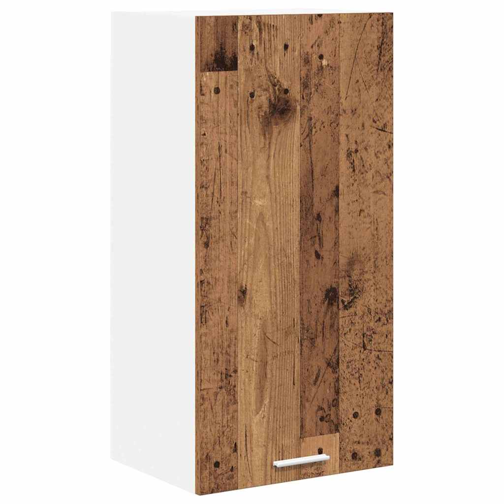 Dulap suspendat cu raft Riga Lemn vechi si Alb 40 x 31 x 80 cm