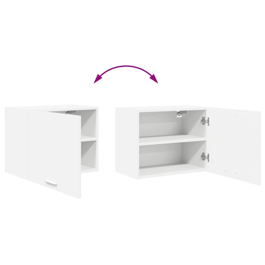 Dulap suspendat Riga 2 pcs Alb 50 x 31 x 40 cm Lemn compozit — imaginea 13