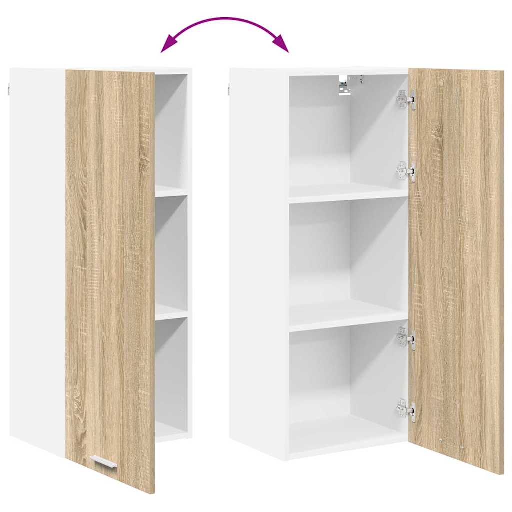 Dulap suspendat cu raft Riga Stejar Sonoma 40 x 31 x 100 cm — imaginea 12