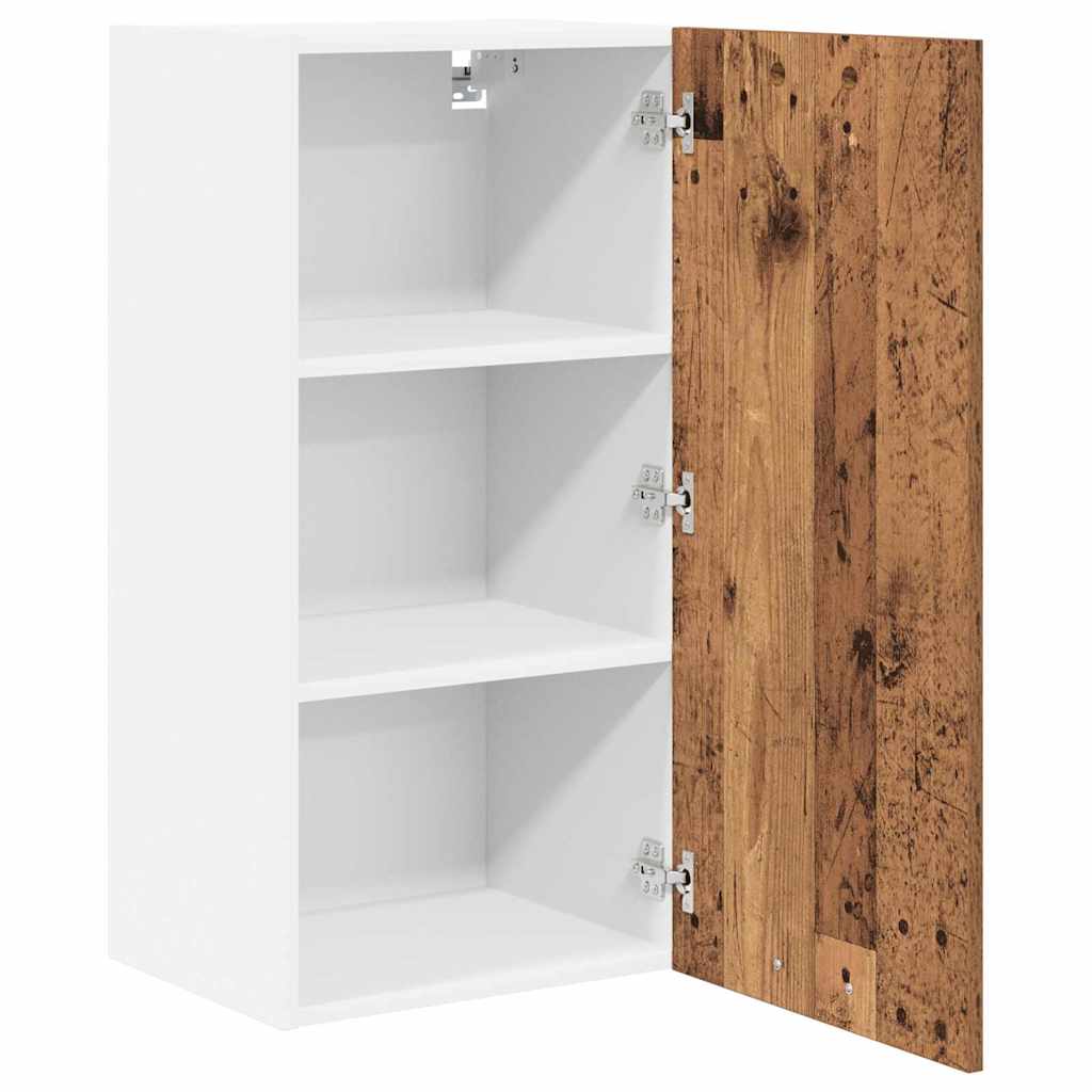 Dulap suspendat cu raft Riga Lemn vechi si Alb 40 x 31 x 80 cm — imaginea 6