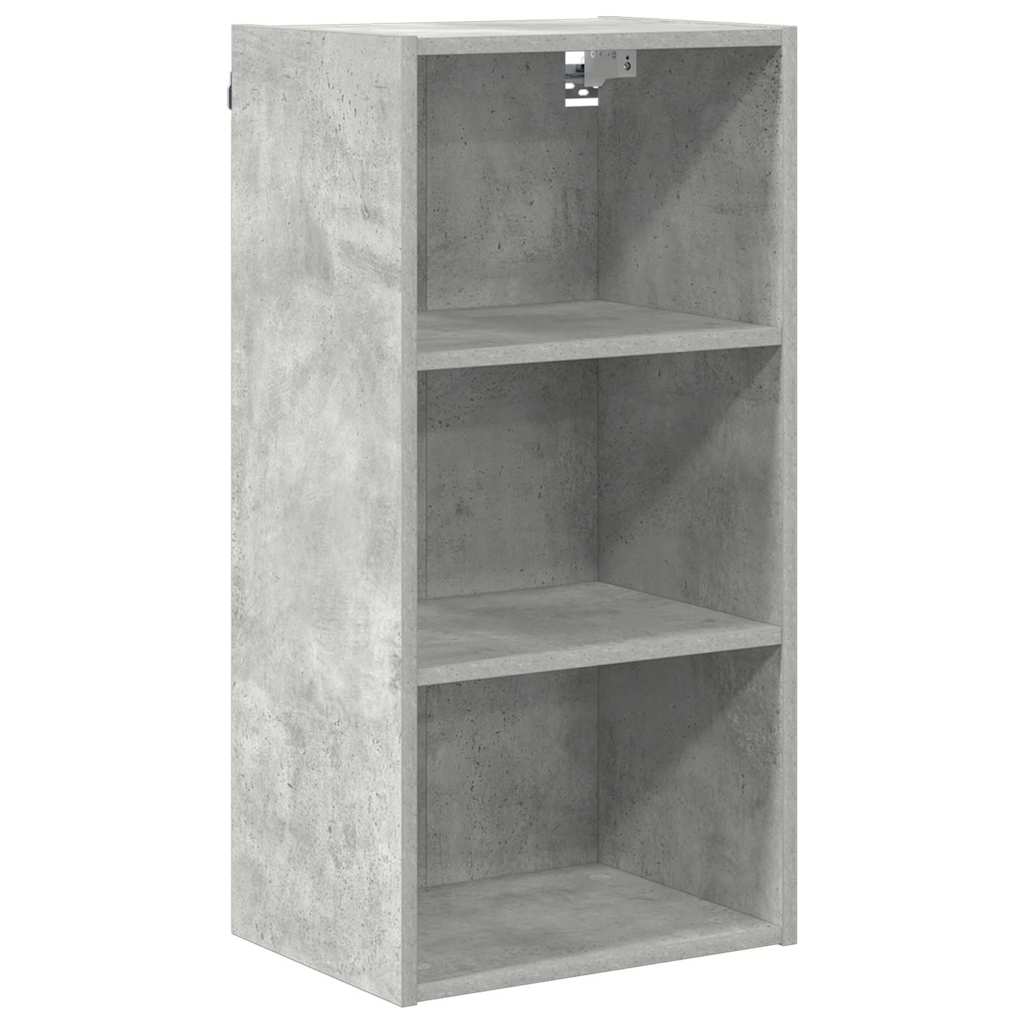 Dulap suspendat cu raft Riga Gri din beton 40 x 29,5 x 80 cm