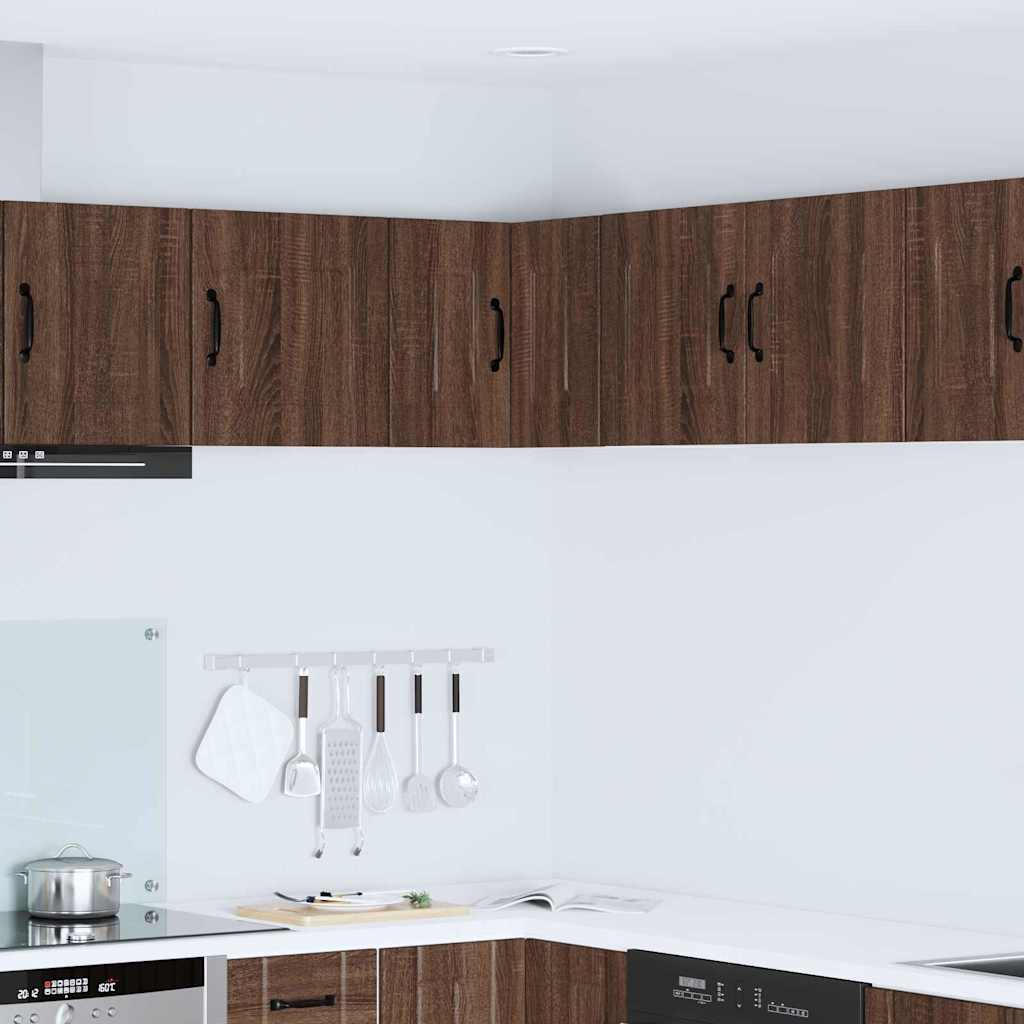 Dulap suspendat de bucatarie Stejar inchis 57 x 57 x 40 cm — imaginea 2