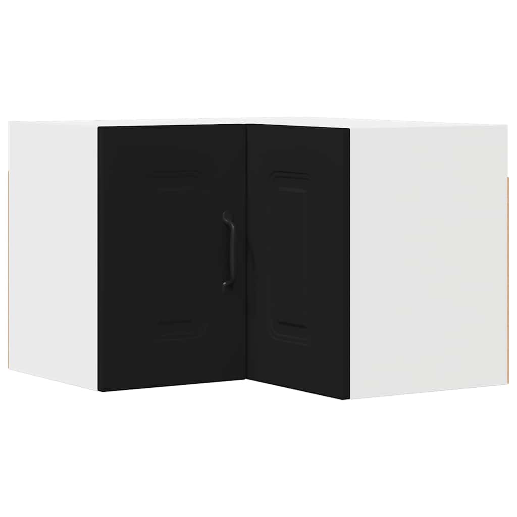 Dulap suspendat de bucatarie cu raft Negru 57 x 57 x 40 cm