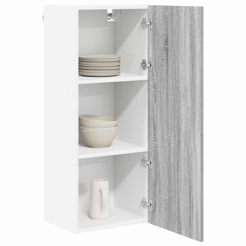 Dulap suspendat Riga Gri Sonoma 40 x 31 x 100 cm Lemn compozit — imaginea 4