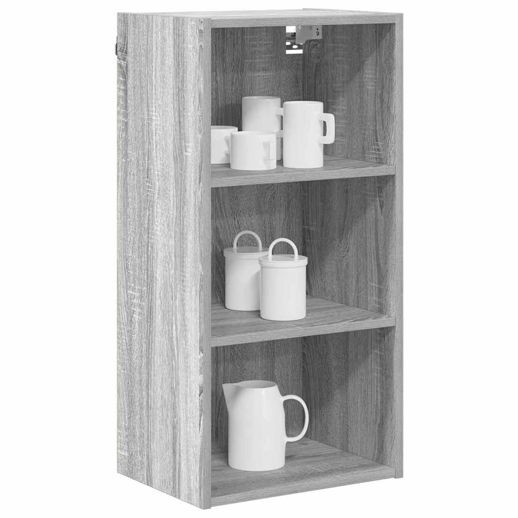 Dulap suspendat Riga Gri Sonoma 40 x 29,5 x 80 cm Lemn compozit — imaginea 4