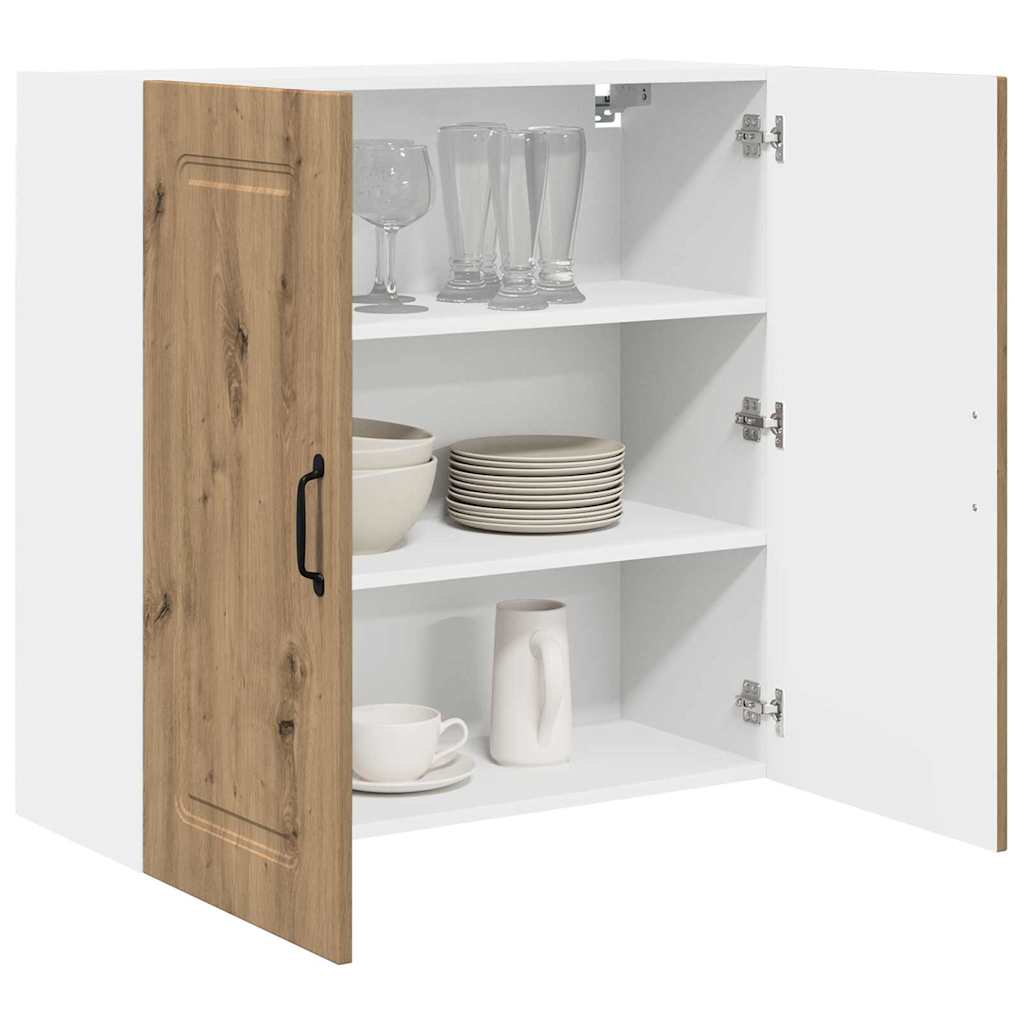 Dulap suspendat de bucatarie Stejar Artizanal 80 x 31 x 80 cm — imaginea 4