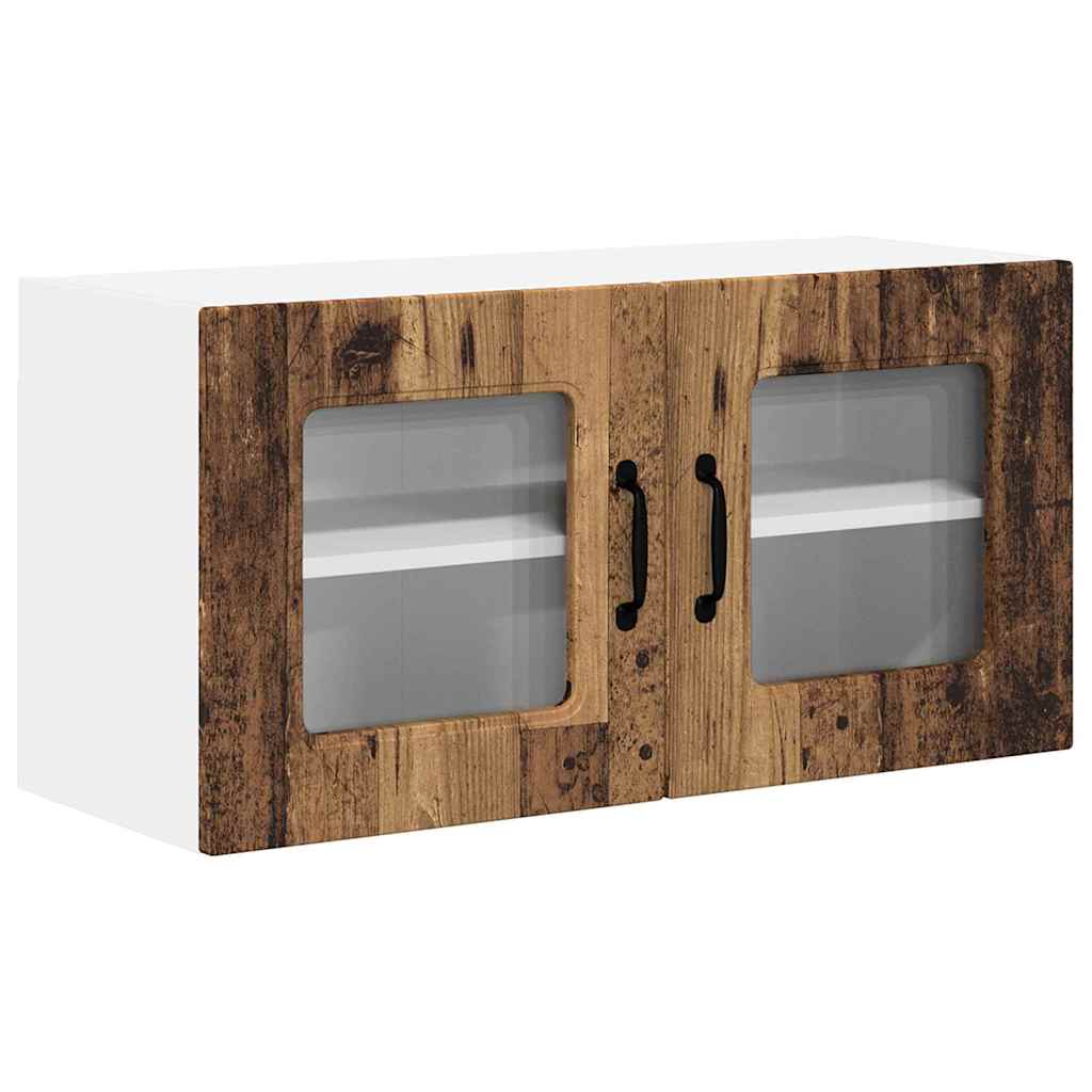 Dulap suspendat de bucatarie cu raft Lemn Vechi 80 x 31 x 40 cm