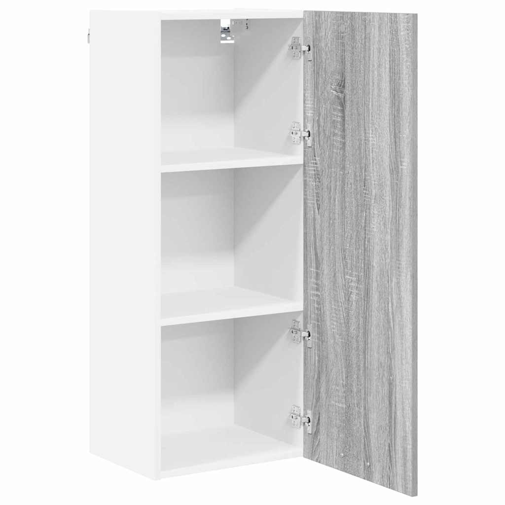 Dulap suspendat Riga Gri Sonoma 40 x 31 x 100 cm Lemn compozit — imaginea 6