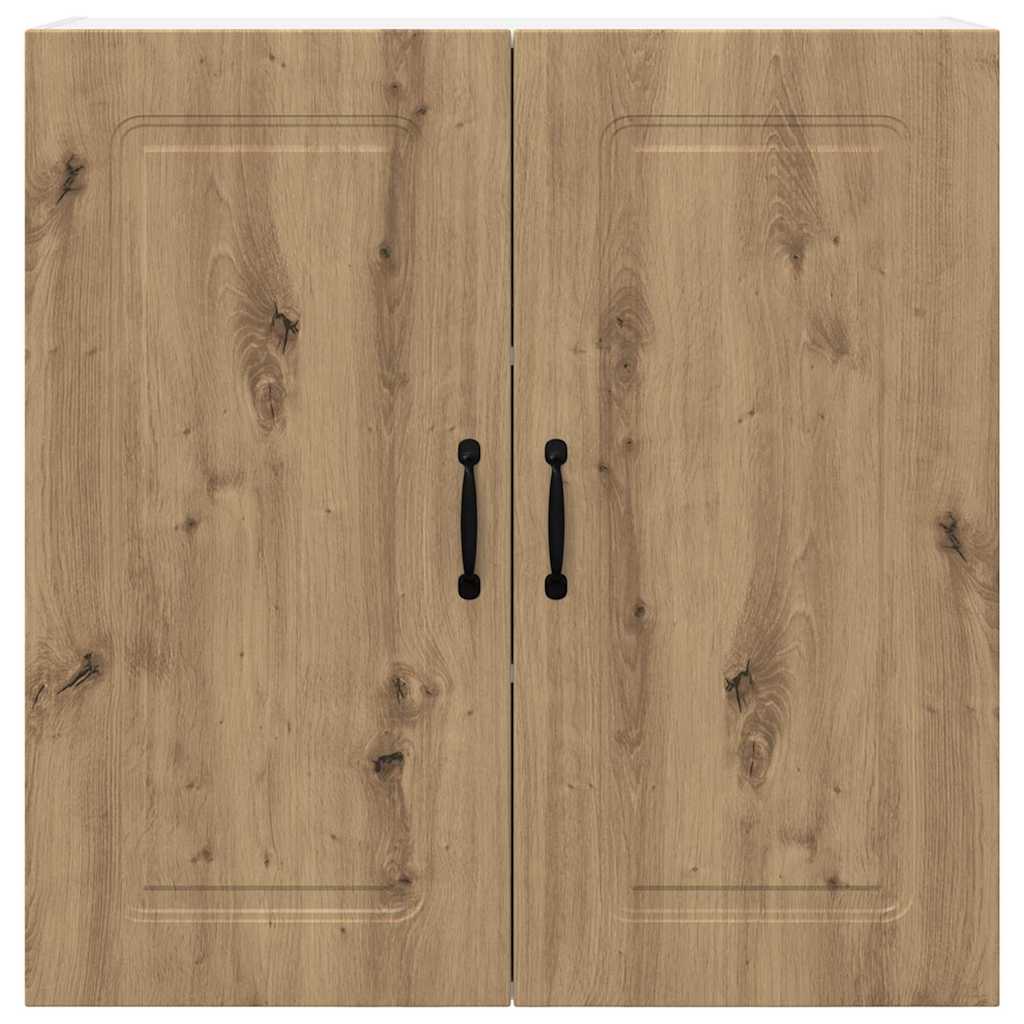 Dulap suspendat de bucatarie Stejar Artizanal 80 x 31 x 80 cm — imaginea 7