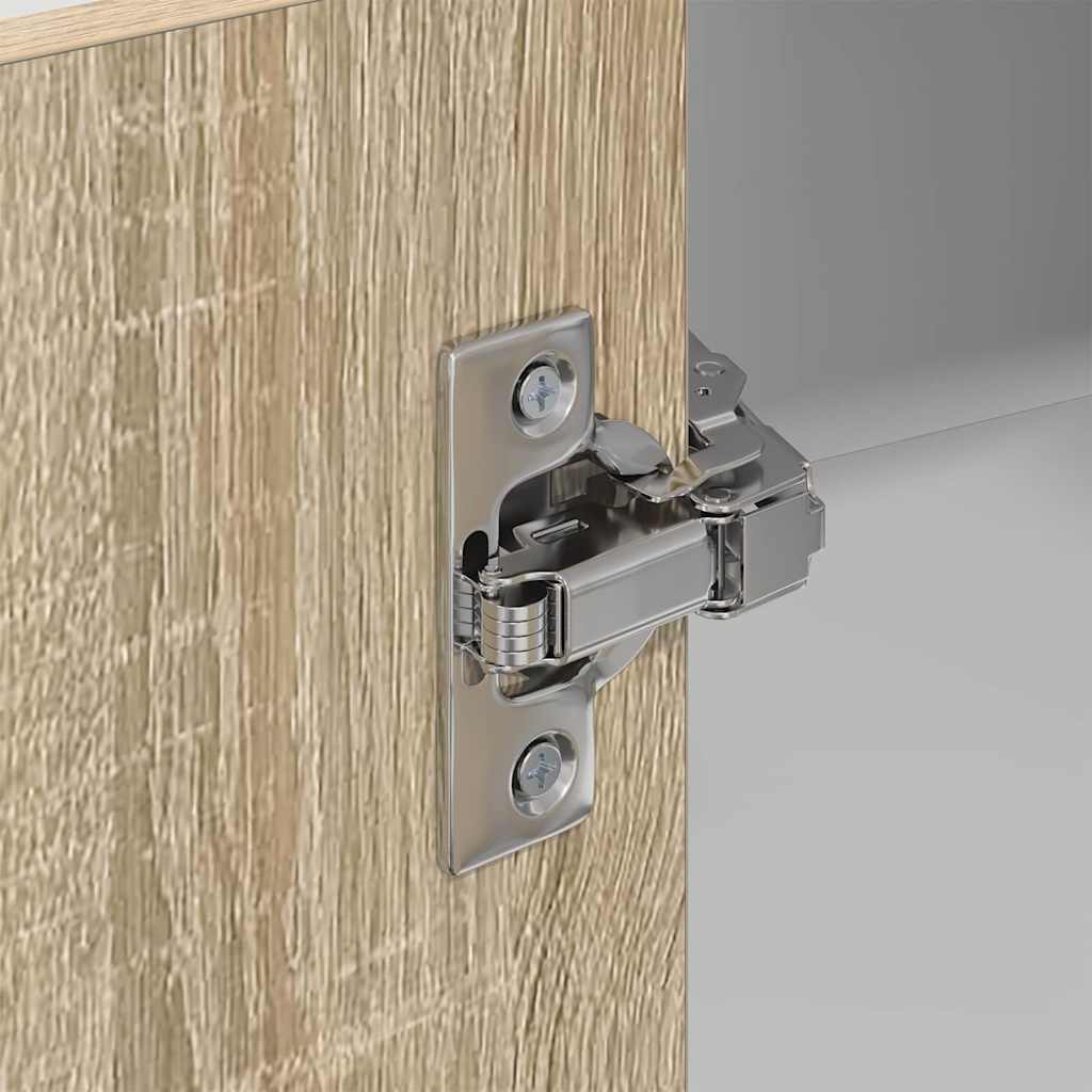 Dulap suspendat Riga Stejar Sonoma si Alb 57 x 57 x 80 cm — imaginea 10