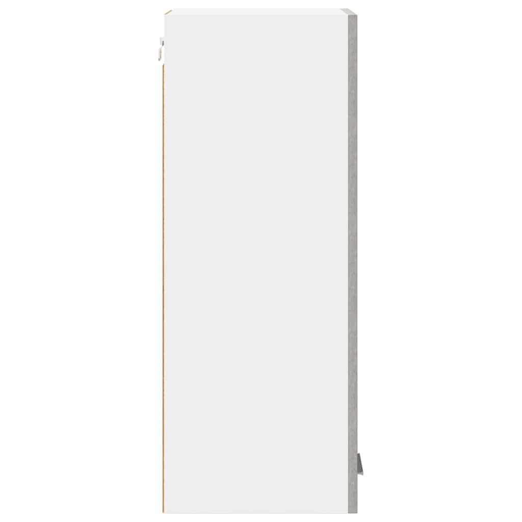 Dulap suspendat Riga 2 pcs Gri beton si Alb 30 x 31 x 80 cm — imaginea 9
