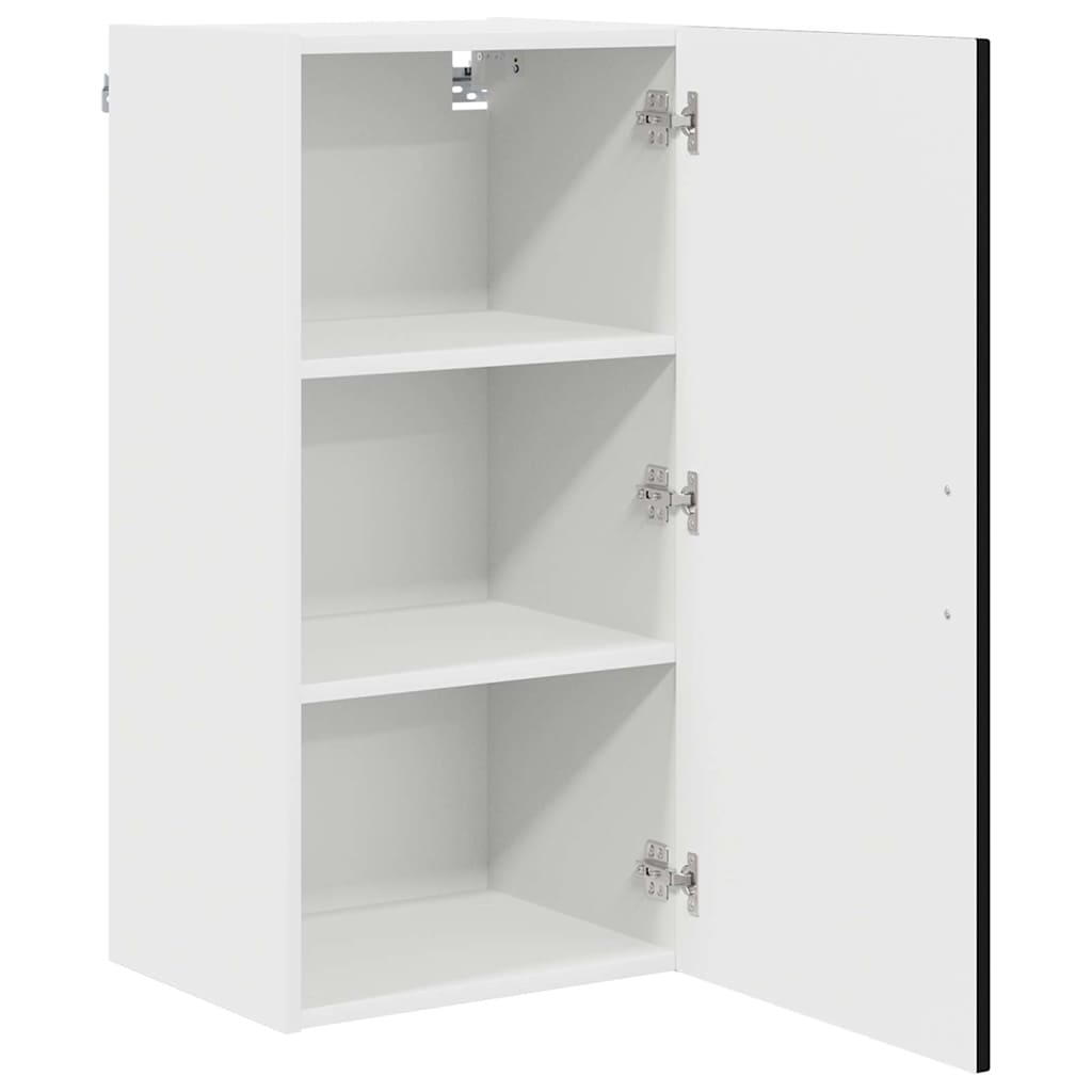 Dulap suspendat de bucatarie cu raft Negru 40 x 31 x 80 cm — imaginea 6