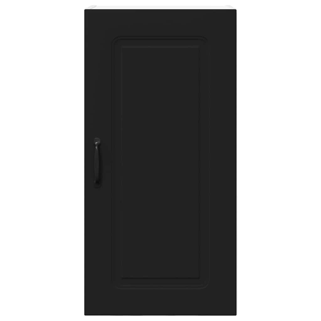 Dulap suspendat de bucatarie cu raft Negru 40 x 31 x 80 cm — imaginea 7