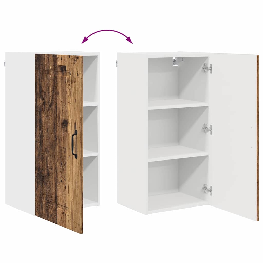 Dulap suspendat de bucatarie cu raft Lemn Vechi 40 x 31 x 80 cm — imaginea 12