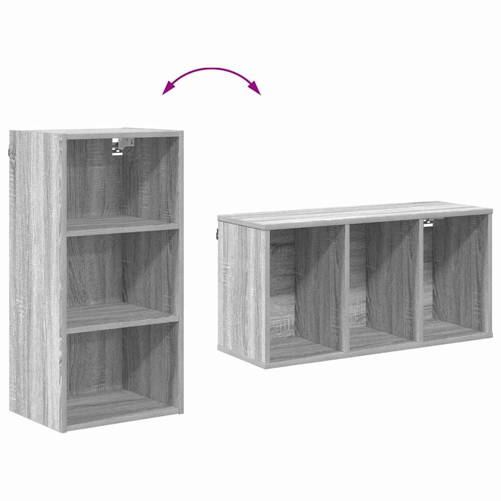 Dulap suspendat Riga Gri Sonoma 40 x 29,5 x 80 cm Lemn compozit — imaginea 11