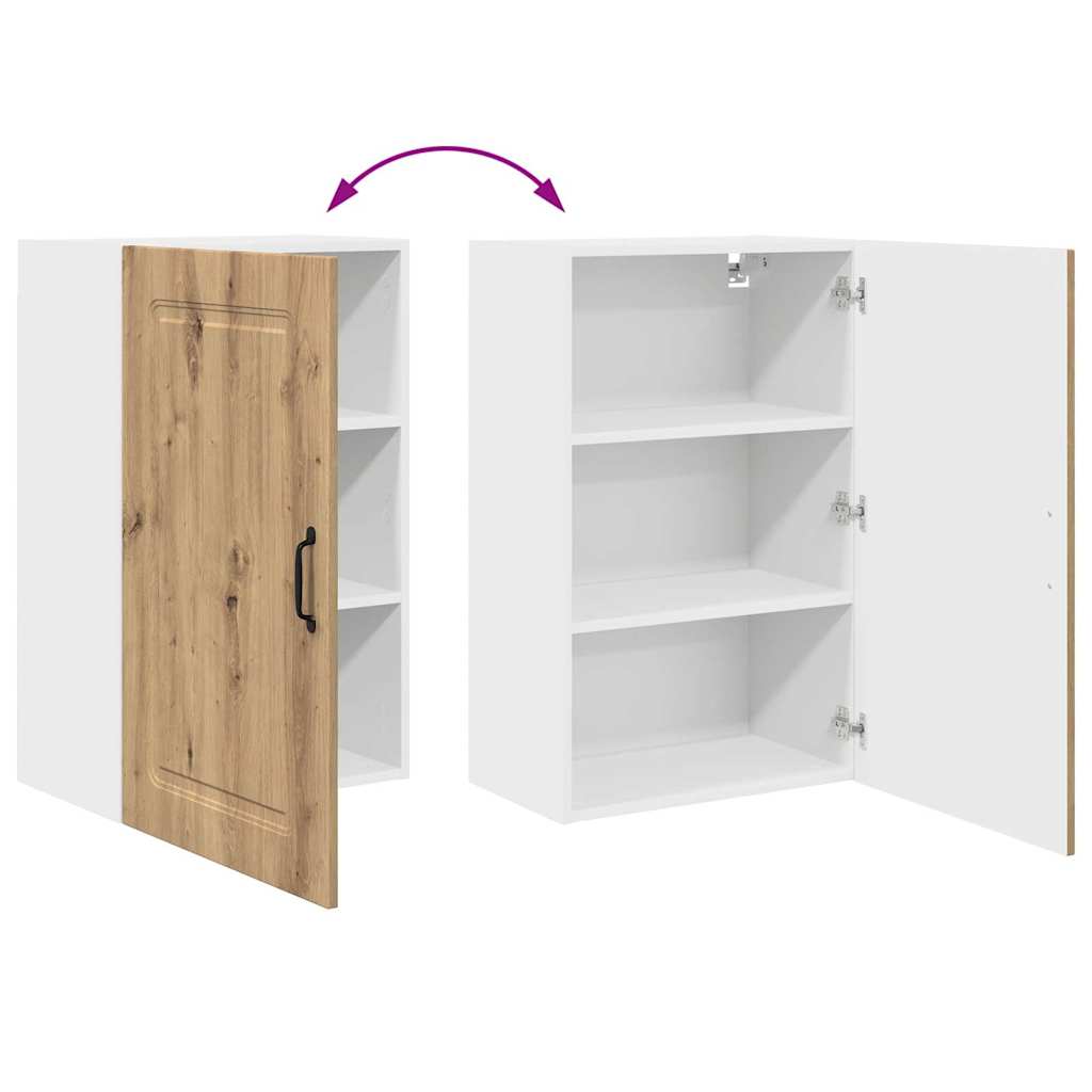 Dulap suspendat de bucatarie Stejar Artizanal 50 x 31 x 80 cm — imaginea 12