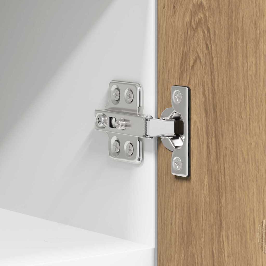 Dulap suspendat Riga Stejar Artisan si Alb 30 x 31 x 40 cm — imaginea 10
