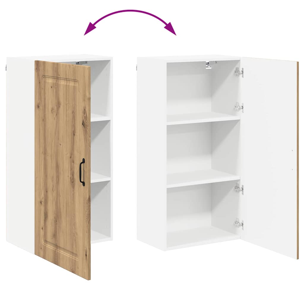 Dulap suspendat de bucatarie Stejar Artizanal 50 x 31 x 100 cm — imaginea 12
