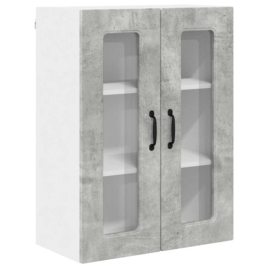 Dulap suspendat de bucatarie Gri din beton 60 x 31 x 80 cm