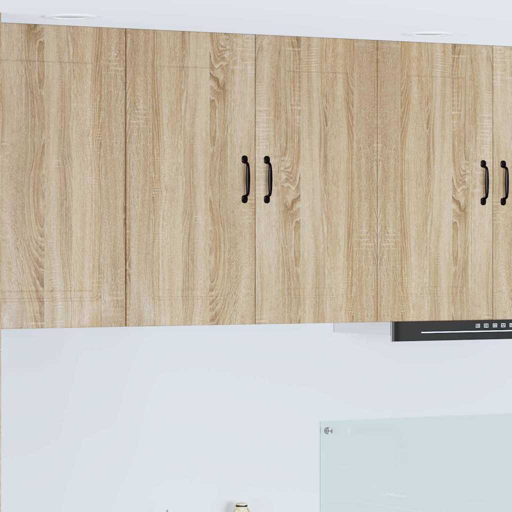 Dulap suspendat de bucatarie Stejar Sonoma 80 x 31 x 80 cm — imaginea 2