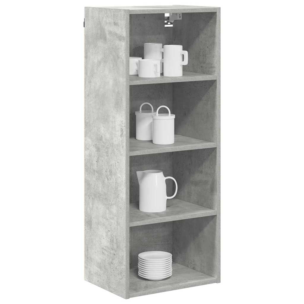 Dulap suspendat cu raft Riga Gri din beton 40 x 29,5 x 100 cm — imaginea 4