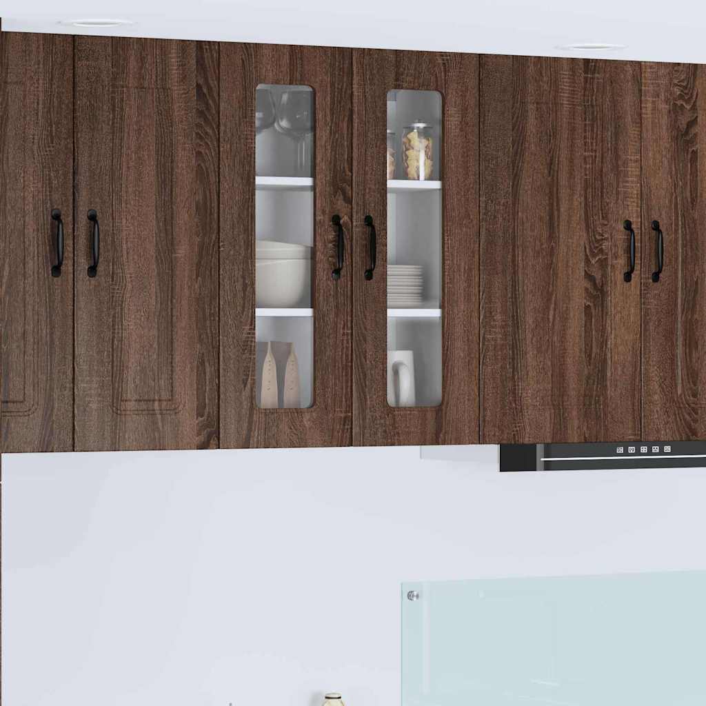 Dulap suspendat de bucatarie Stejar inchis 60 x 31 x 80 cm — imaginea 2