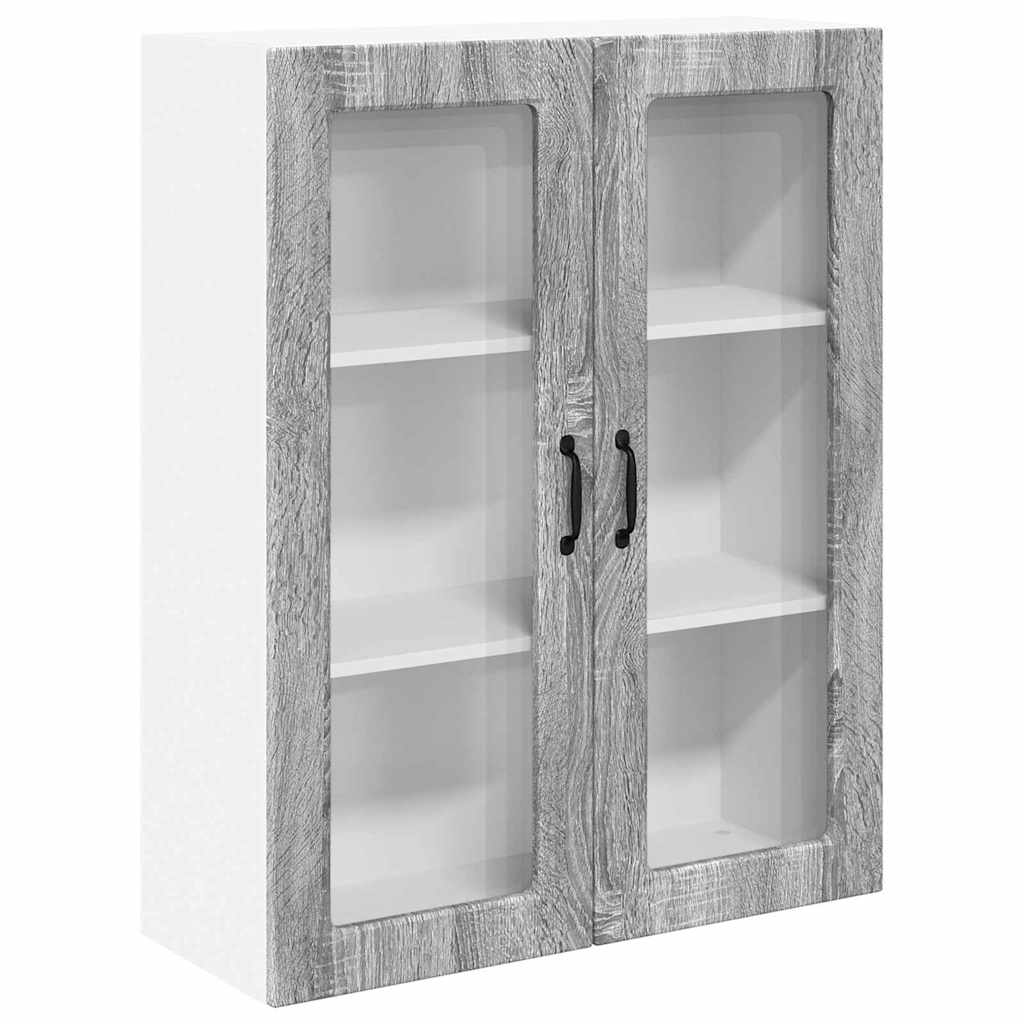 Dulap suspendat de bucatarie cu usa Gri Sonoma 80 x 31 x 100 cm